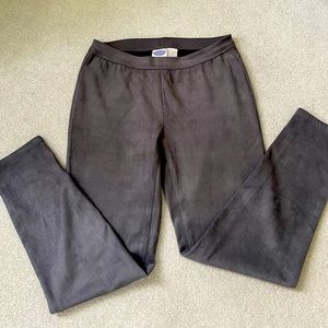 DG2 by Diane Gilman Grey Suede Like Skinny Pants, Size PS